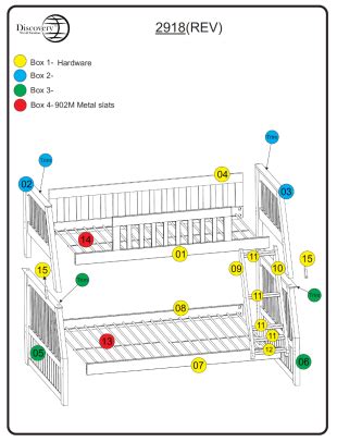 replacement parts for bunk beds